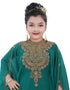 Chic Green Georgette Hand Zari Embroidery Farasha